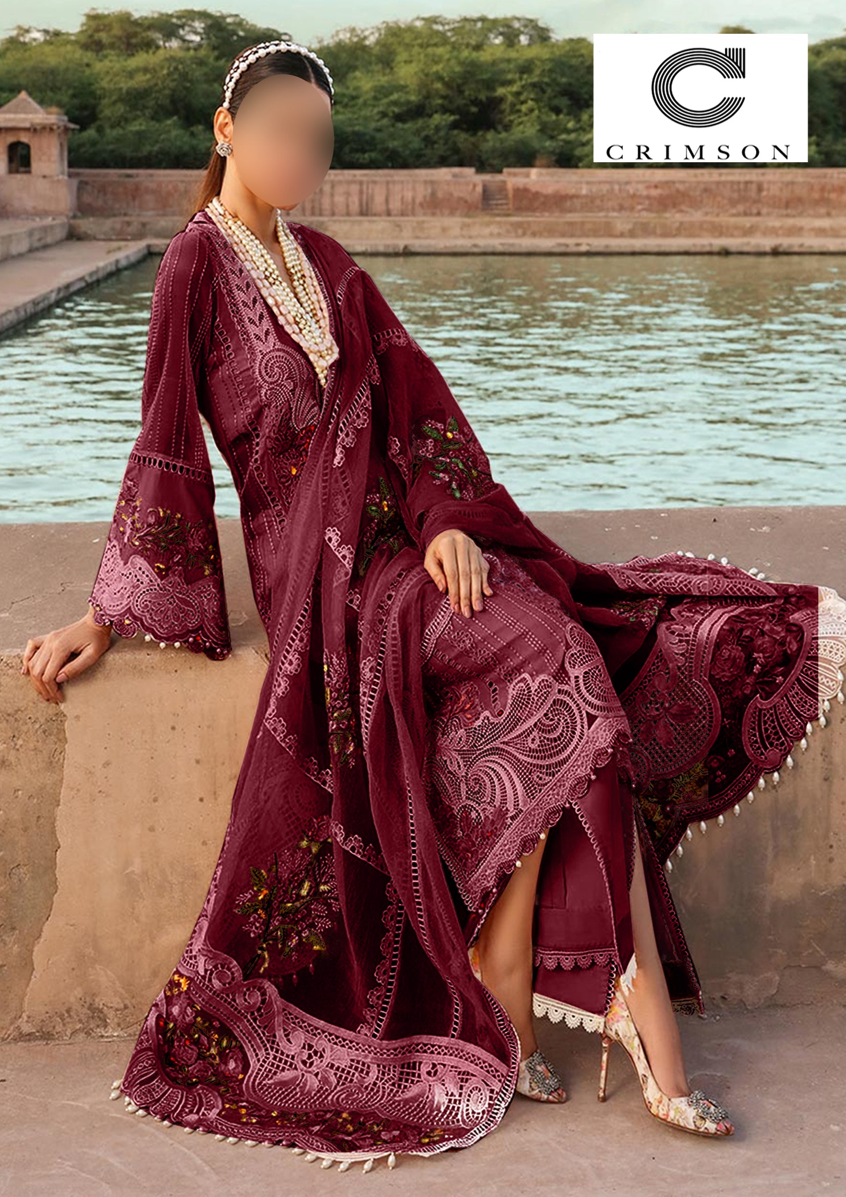 CRIMSON CHICKENKARI COLLECTION